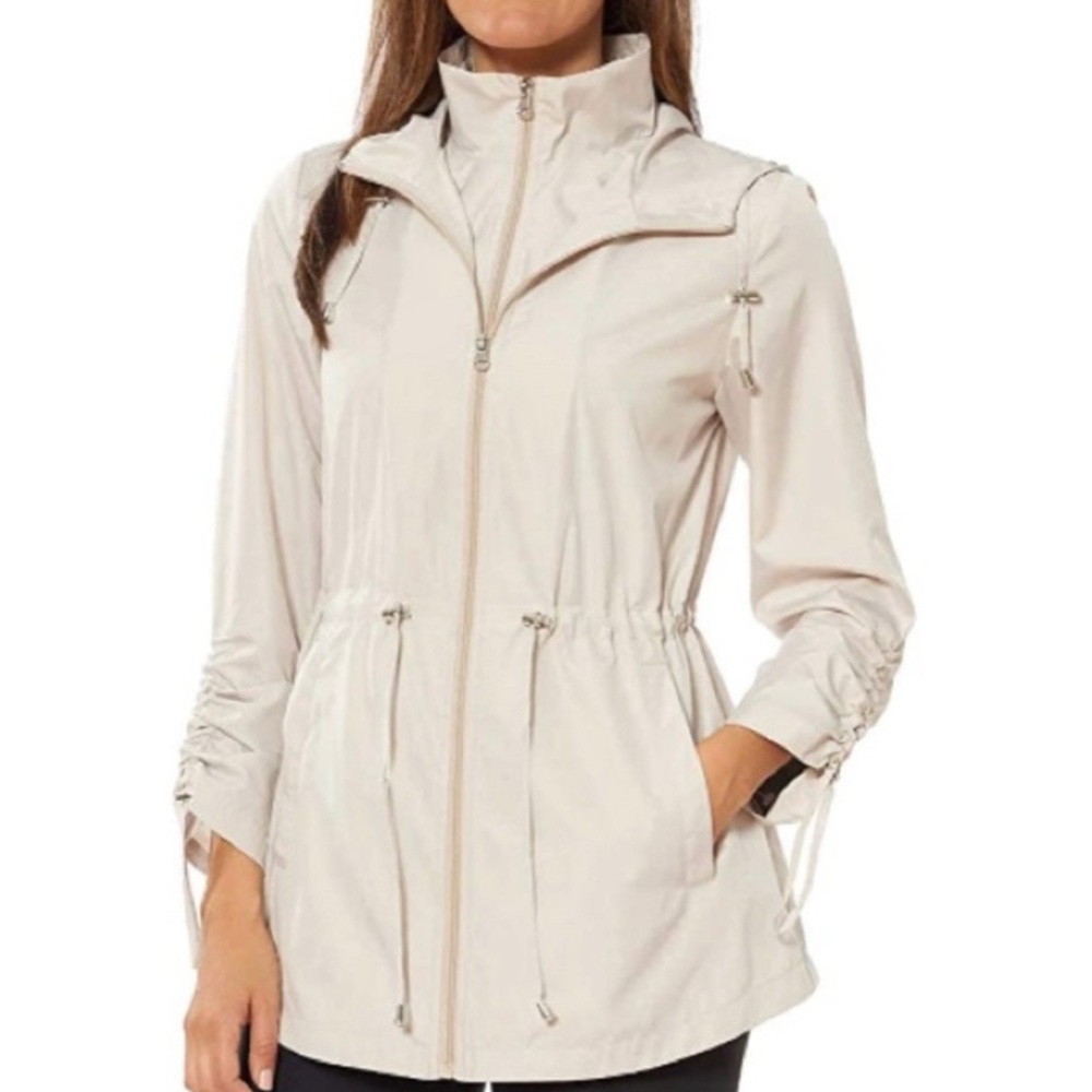 NWT Jones New York beige weatherproof parka jacket